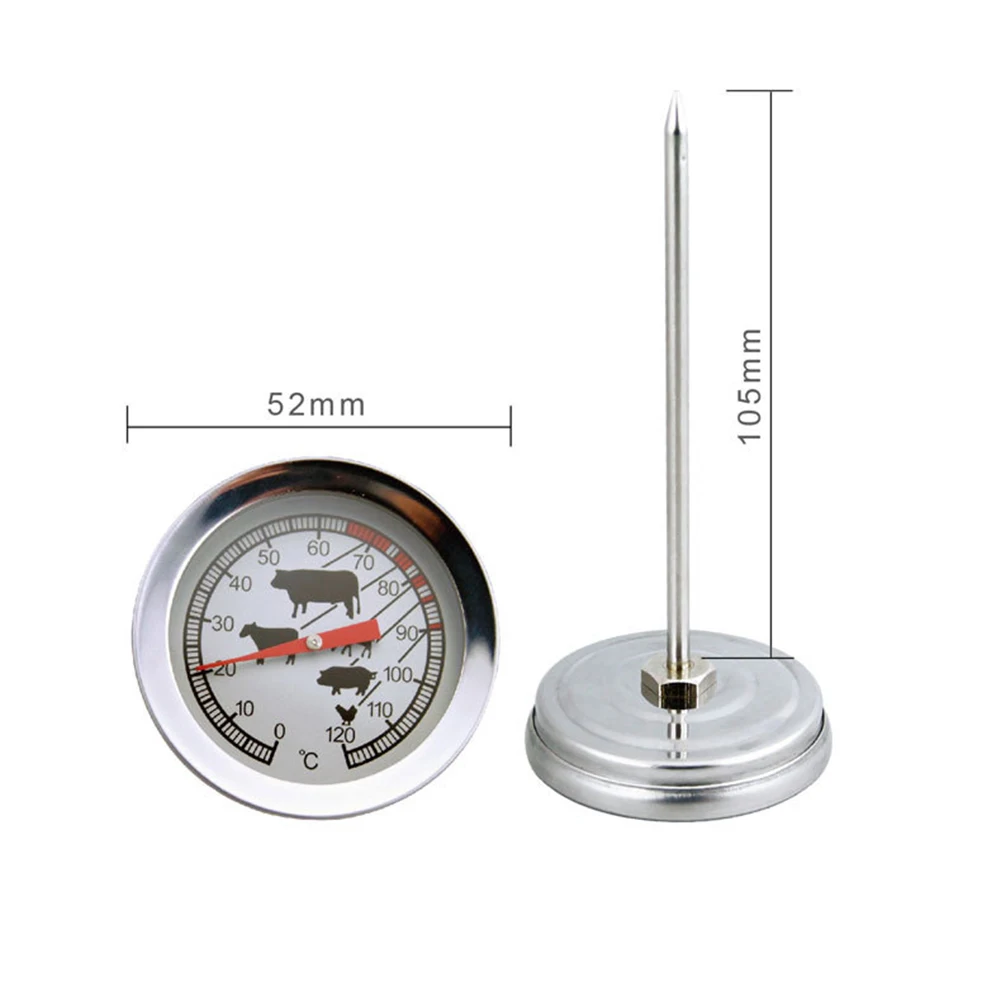 Dial Kitchen Thermometer Stainless Waterproof Food Water Meat Temperature Probe Oven Baking Cooking BBQ Meter Test | Дом и сад