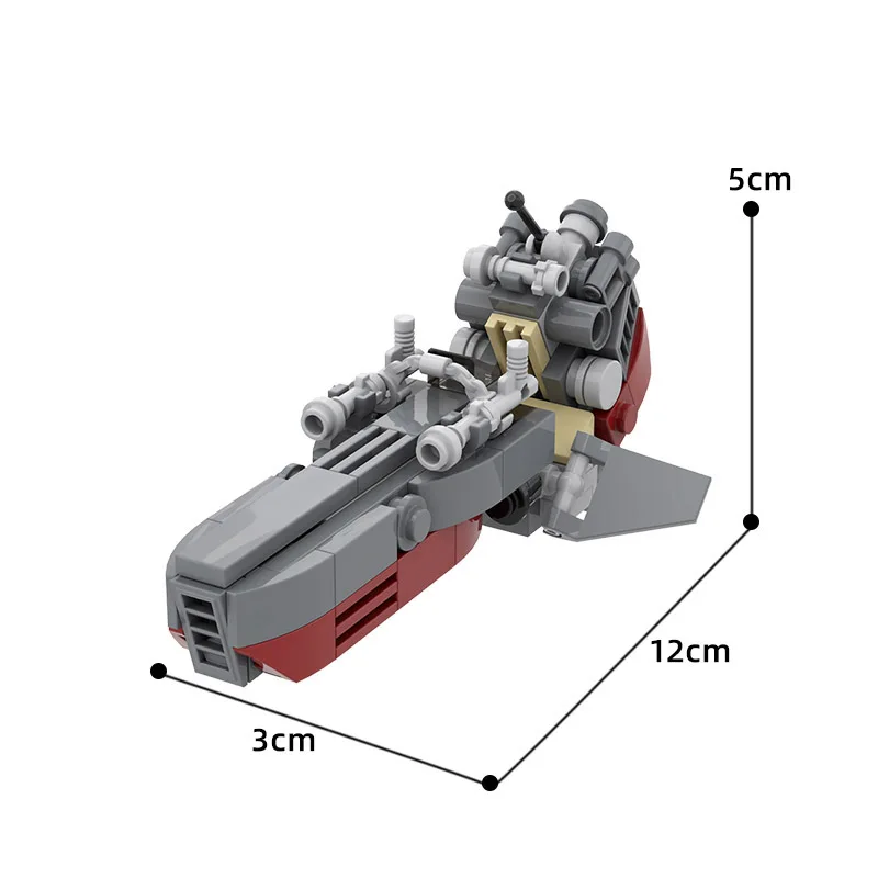 

MOC Space Wars Series Cloned Speeder Motorcycle High-Tech Building Blocks Flying Shuttle Motorcycle Bricks Toy For Children Gift