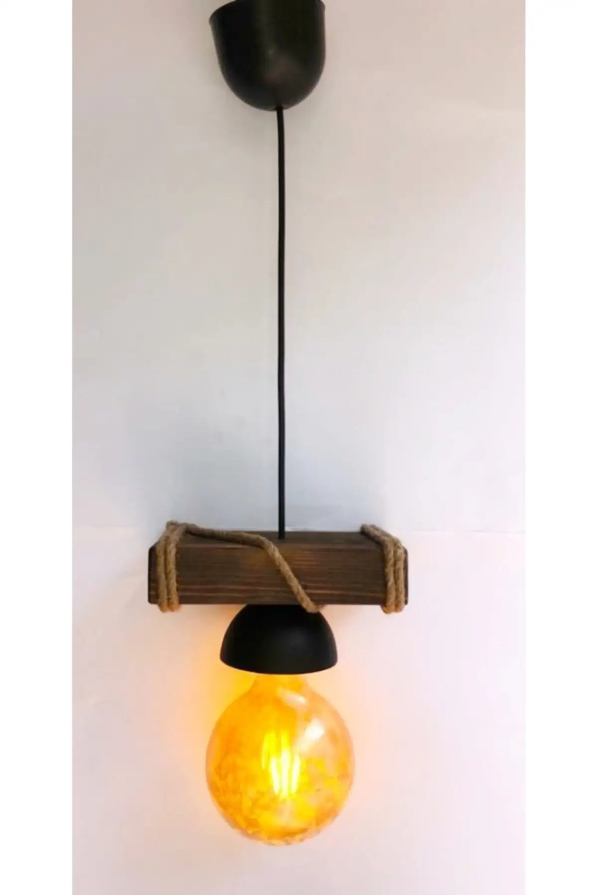 

Wooden Wire Rope Single Pendant Lamp 2021