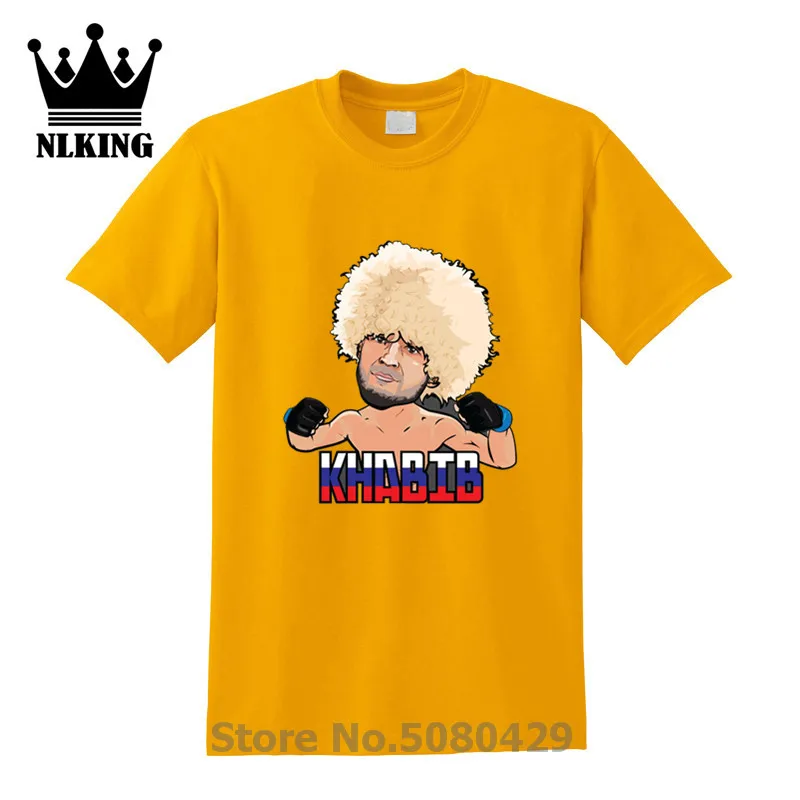 Забавные футболки футболка с коротким принтом викинга Хабиб Nurmagomedov UFC Ultimate fighter