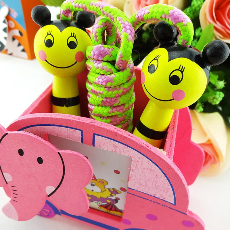 Детские скакалки с деревянной ручкой для занятий спортом бодибилдингом фитнесом