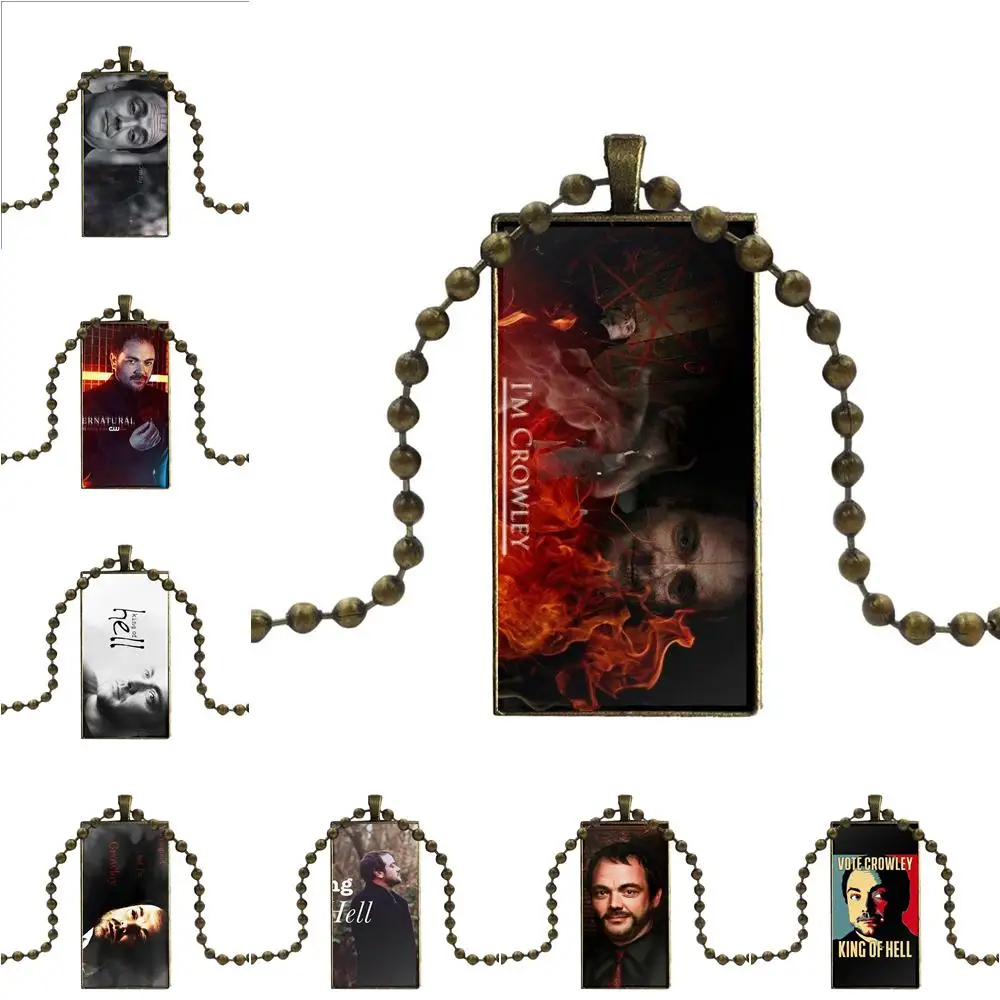 Для подарка на День святого Валентина I'm Crowley Сверхъестественное стекло