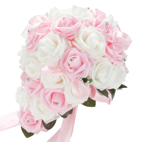 

Blue Enchantress Rose Artificial Foam Realistic Roses Wedding Decoration Bridal Bouquet Anniversary Scrapbook Craft Fake Flower