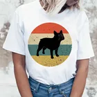 Cute French Bulldog T Shirt Women Frances German Shepherd T-shirt Dachshund Pug Teckel T Shirts Funny Harajuku Tshirt Tops Tees