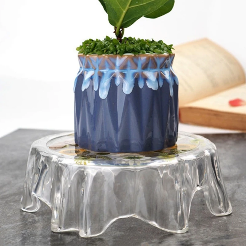 

Irregular Flower Pot Shelf Tray Epoxy Resin Mold Storage Box Silicone Mould DIY Crafts Jewelry Contanier Decorations Casting Too