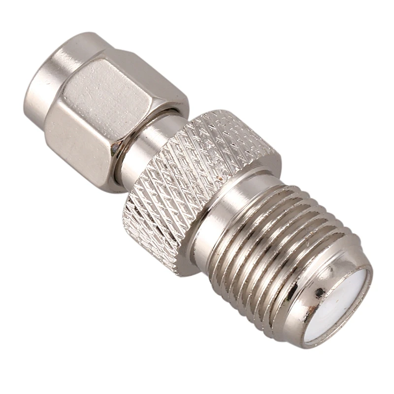 F Тип мама к SMA штекер коаксиальный разъем адаптера Серебряный тон|Терминалы| |