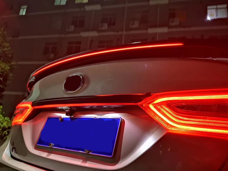 Заднее светодиодное заднее крыло высокое качество дверное задний спойлер рамка