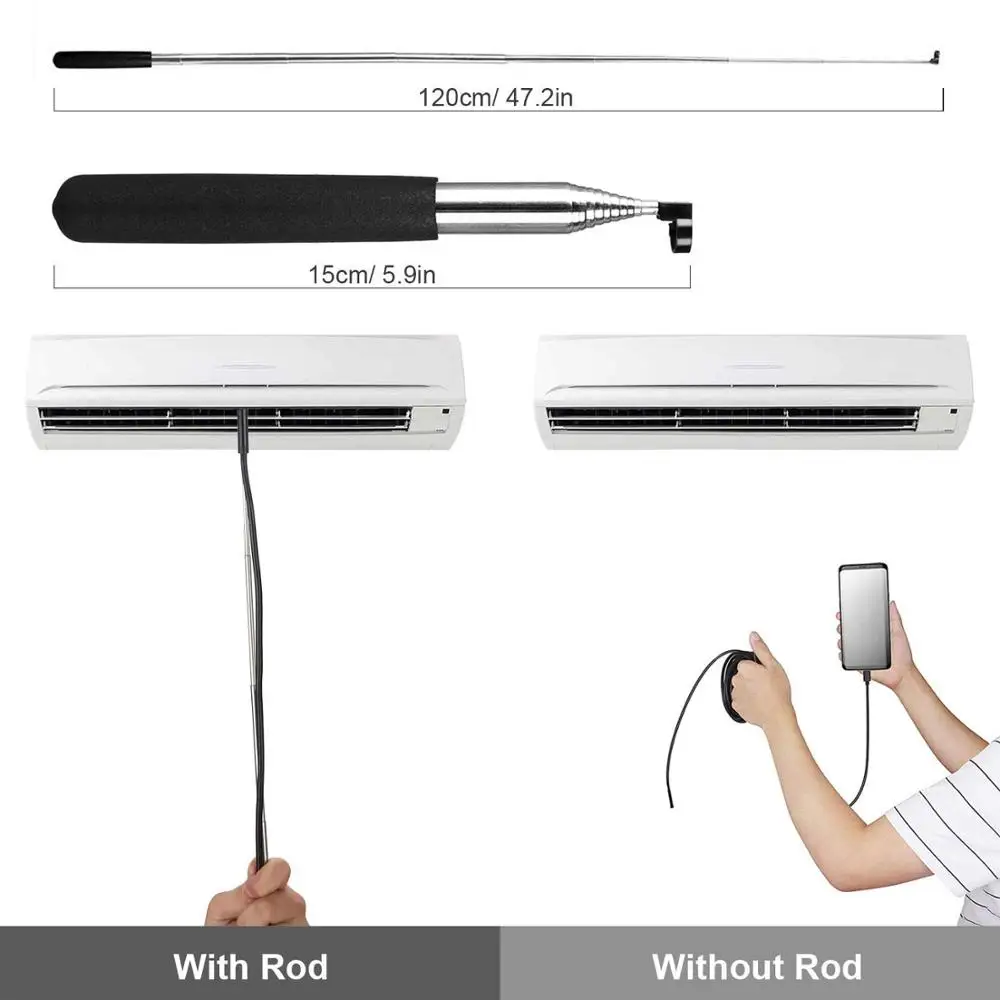 Беспроводной Эндоскоп 3 5 м 1200P Wi Fi HD Полужесткий бороскоп для Android и iPhone