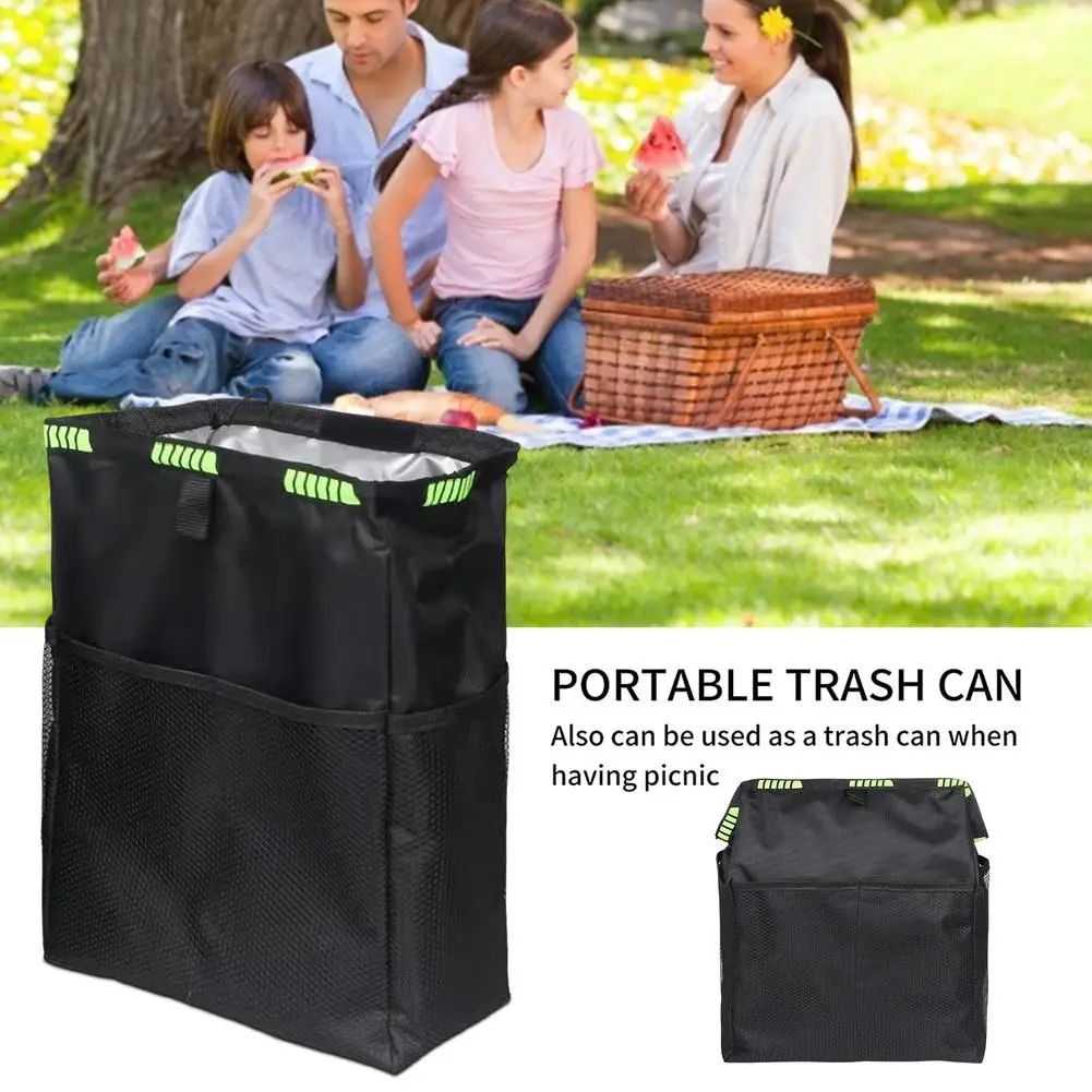 

Car Trash Can Car Trash Bag Can Bin Auto Car Accessories Organizer Garbage Dump Cars Storage Pockets Back Seat Storage