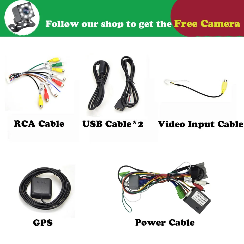 

Android 9.0 Car Radio Multimedia Video Player Navigation GPS For Volvo S80 1 2004 2005 2006 Support Wifi SWC BT Carplay OBDII BT