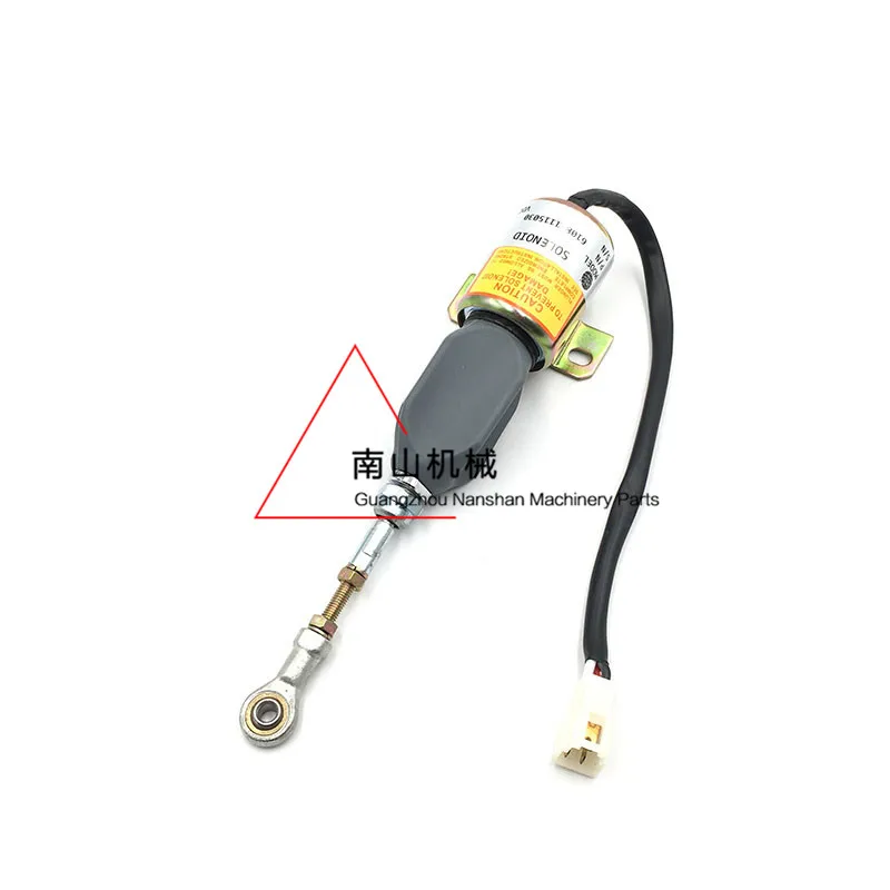 FREE SHIPPING FOR Excavator Yuchai YC85 135 215 235-8 flameout solenoid valve switch 6108-1115030 accessories