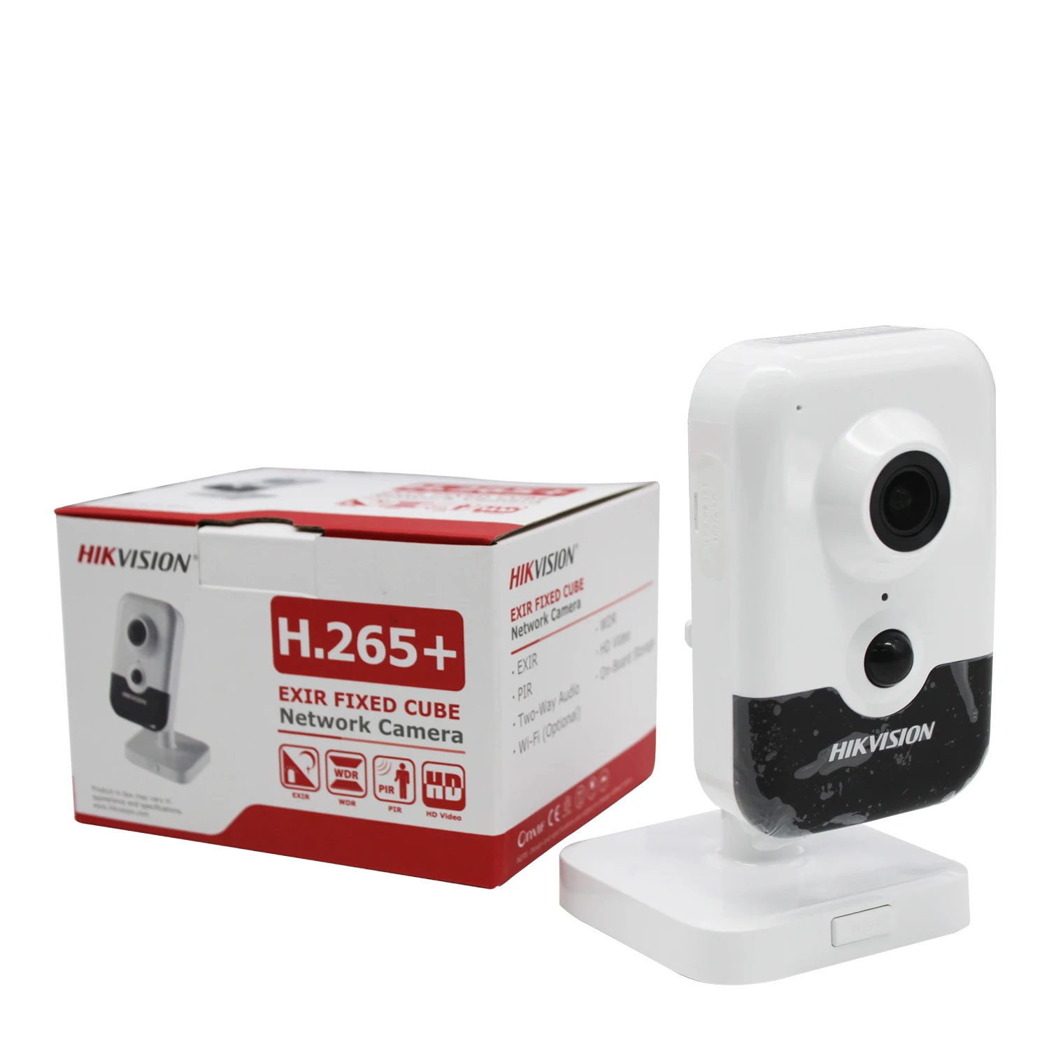 Камера видеонаблюдения HIKvision 8 Мп IP HD ИК фиксированный куб Wi Fi с микрофоном|Камеры