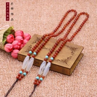 5pcslot hand woven agate beads necklace sweater chain pendant with rope diy jewelry material accessories