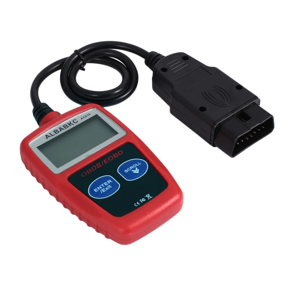 Считыватель кодов автомобиля AC618 сканер OBD2 OBDII EOBD неисправностей универсальный