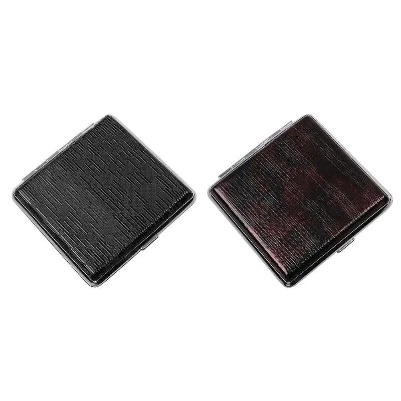 Креативный кожаный чехол для сигарет с 20 палочками и резиновой лентой Подарочная