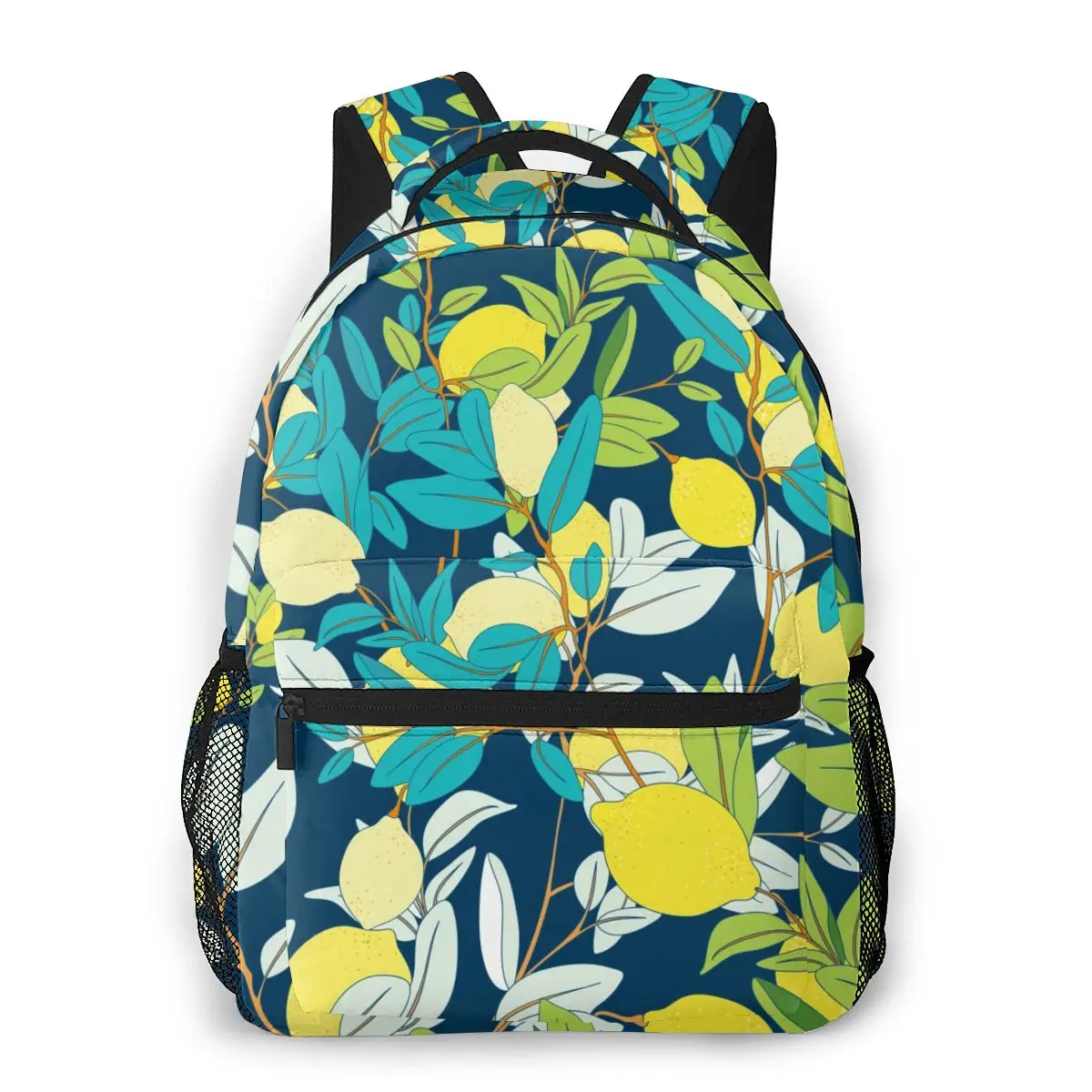 

OLN Women Backpack with Multiple Using Women Backpacks Vintage Botanical Lemon Pattern Female School Bag Girls Travel Bag