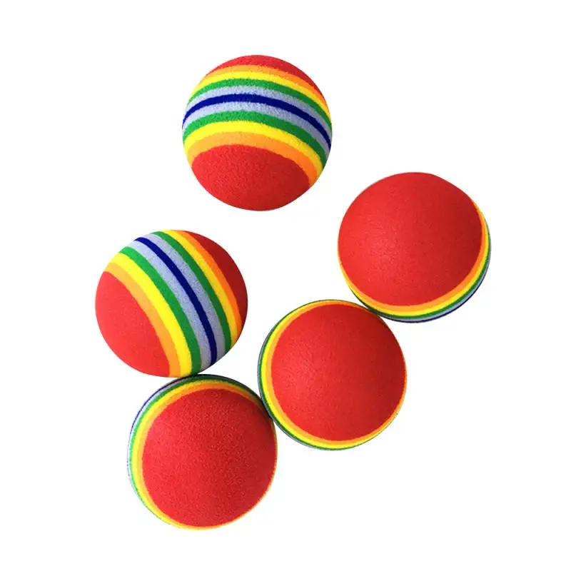 

1PCS EVA Colorful Cat Toy Ball Interactive Cat Toys Play Chewing Rattle Scratch Natural Foam Ball Training Pet Tools Supplies