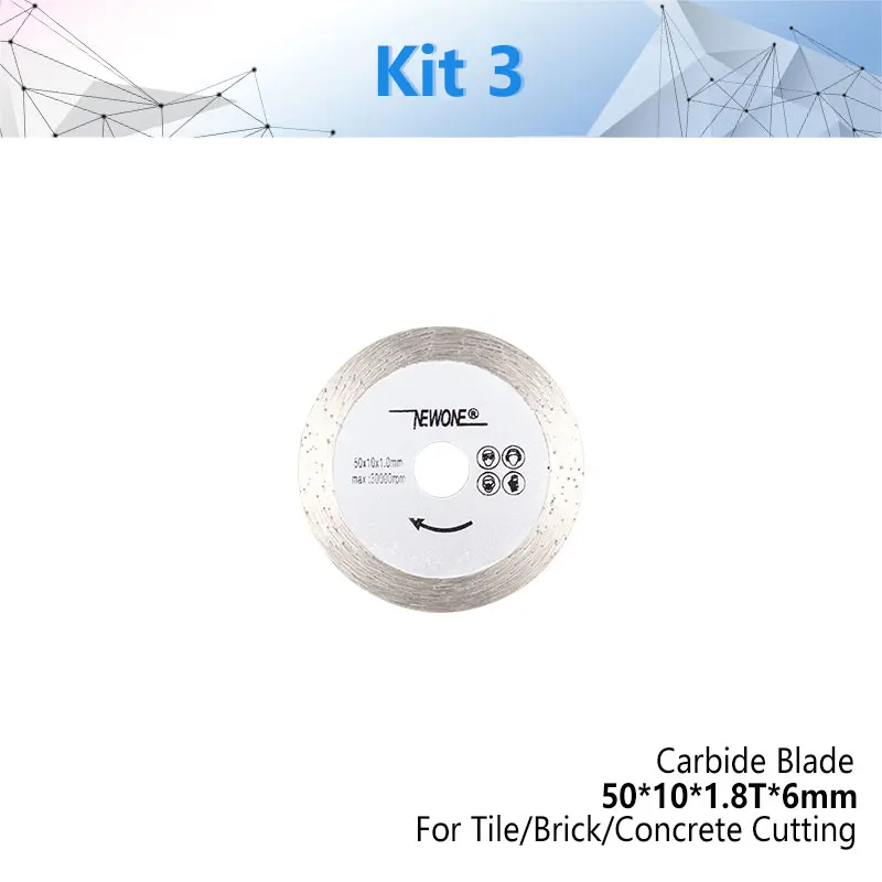 NEWONE Мини электрическая циркулярная пила диск, 60 T/80 T TCT циркулярная пила по дереву Лезвие Древесины режущий диск Карбид диск - Цвет: ceramic tile