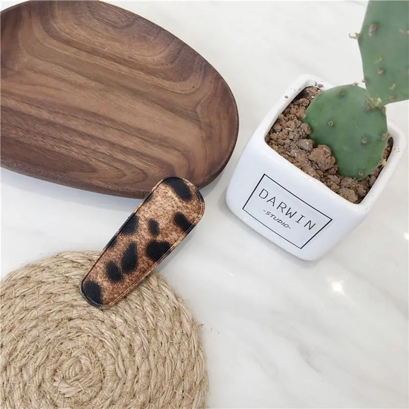 2019 модные японские Классические заколки для волос с леопардовым узором большая