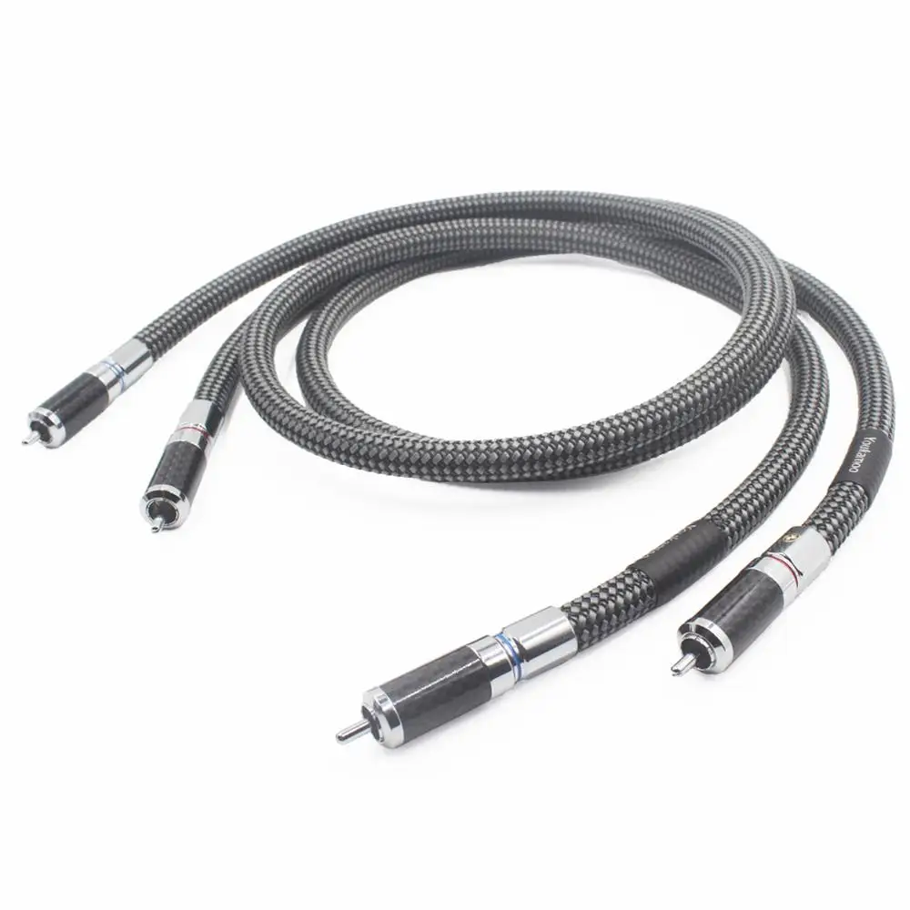 Youkamoo [большой RCA] 8N OCC + посеребренный аудио кабель (пара) | Электроника