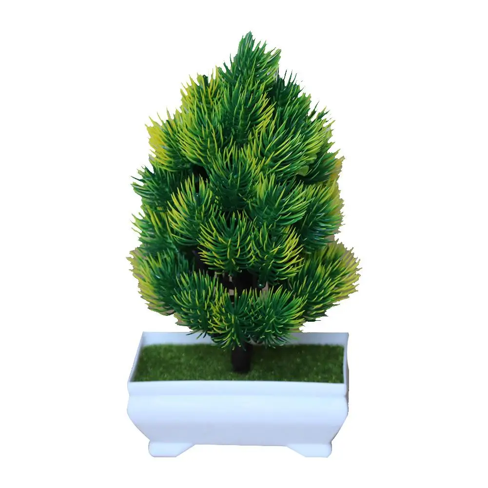 

1Pc Potted Artificial Pine Tree Bonsai Stage Garden Wedding Home Party Decor
