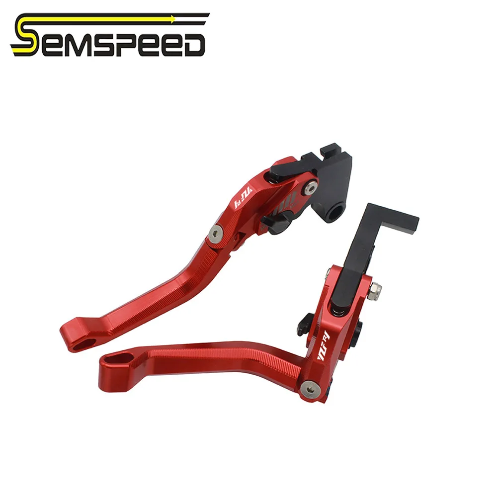 

SEMSPEED Motorcycle CNC R6 R1 New 3D Rhombus Foldable Brake Clutch Levers For Yamaha YZF R1 2004-2006 2007 2008 YZF R6 2005-2016
