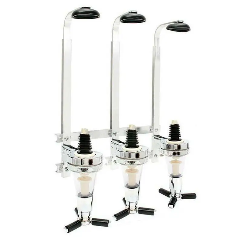 

Bottle Stand Dispenser Wall Mounted Drinks Wine Spirits Steel Bar Optics Party