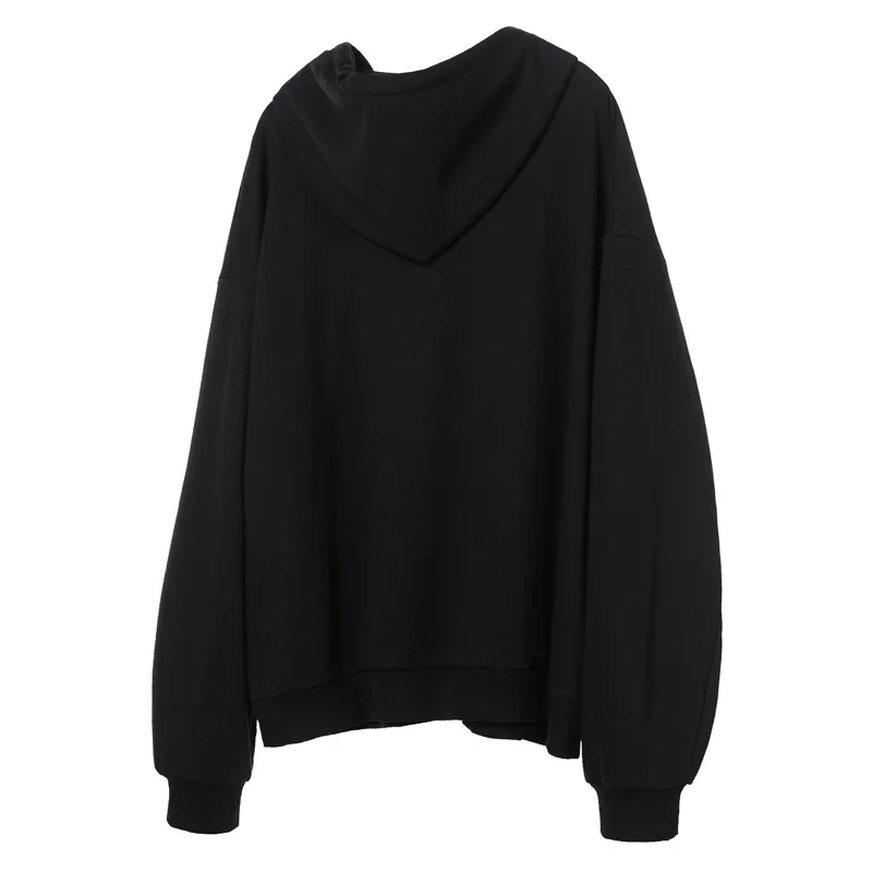 

Street Hipster Hip Hop Butterfly Print Necklace Hooded Sweatshirts Men and Women Fashion Couple Pullover Casual Loose Hoodie Top