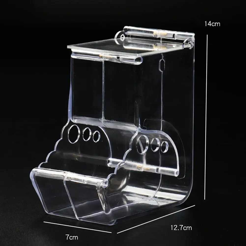 

HOT SALES!!! Hamster Rabbit Hedgehog Food Dispenser Acrylic Clear Automatic Feeder Pet Supply