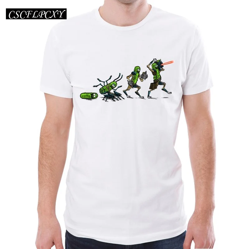 Фото Pickle Evolution Мужская футболка лето 2019 модная с коротким рукавом принтом