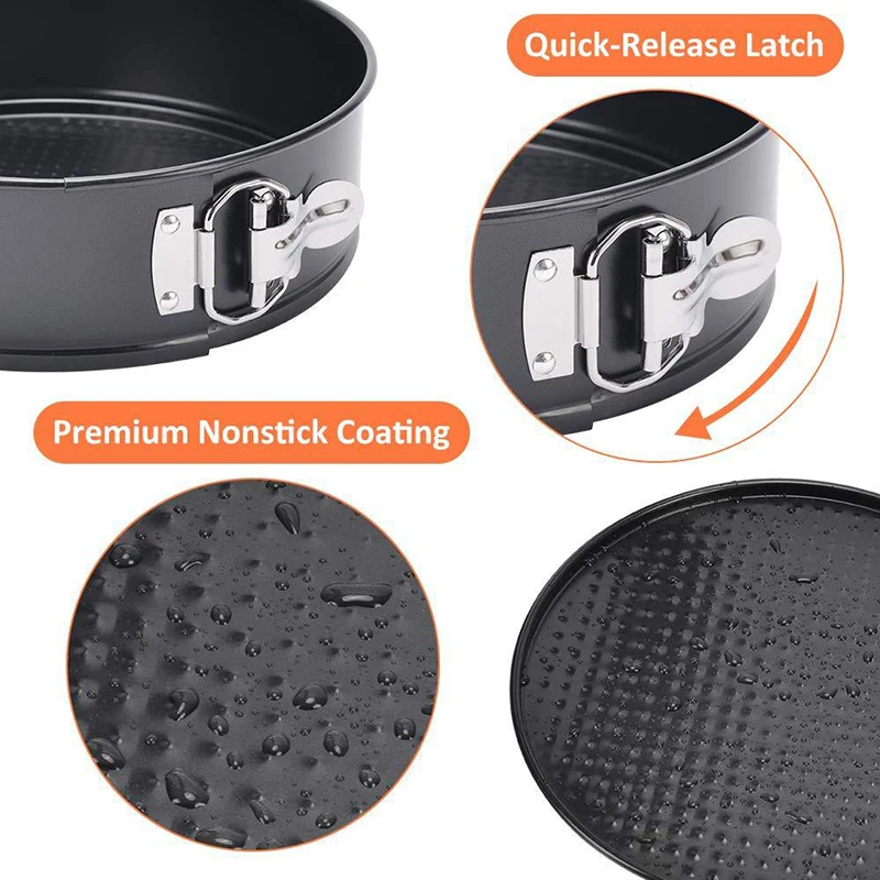 7in18cm Round Honeycomb Cake Mould Non-stick Bottom Live Buckle Mold Hurricane Baking Utensils tray Air fryer | Бытовая техника