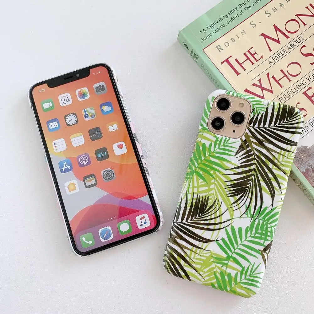 Подходит для iPhone 11 11Pro Max XR X XS 7 8 6 6S Plus PC Водонепроницаемая наклейка мрамор Гладкий