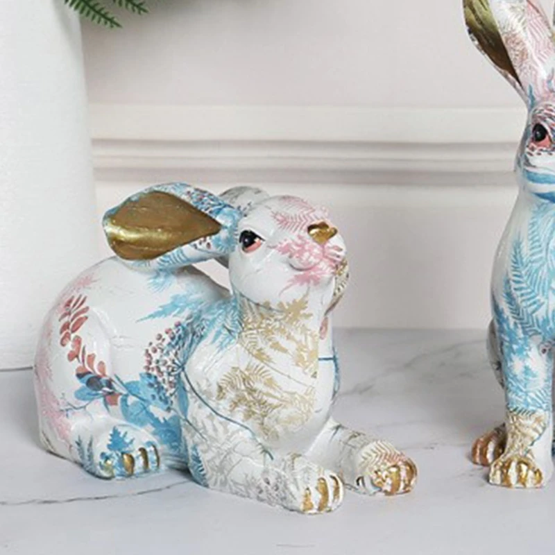 

Креативная картина маслом в скандинавском стиле из смолы, кролик, ферма, животные, игрушка, подарок для вечеринки, сказка, сад, украшение для ...