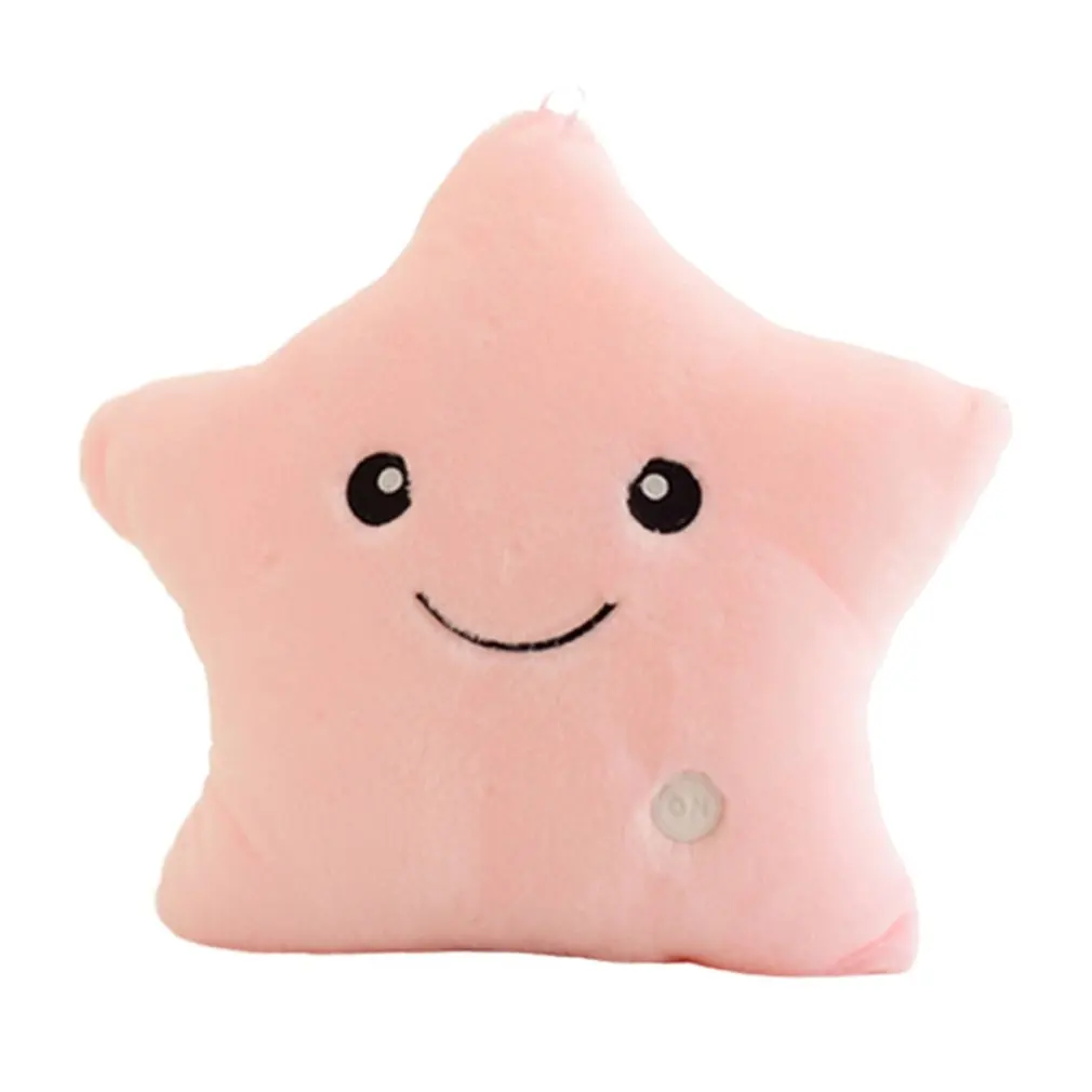 Плюшевый светильник игрушки светящаяся Подушка Star подушки полноцветная
