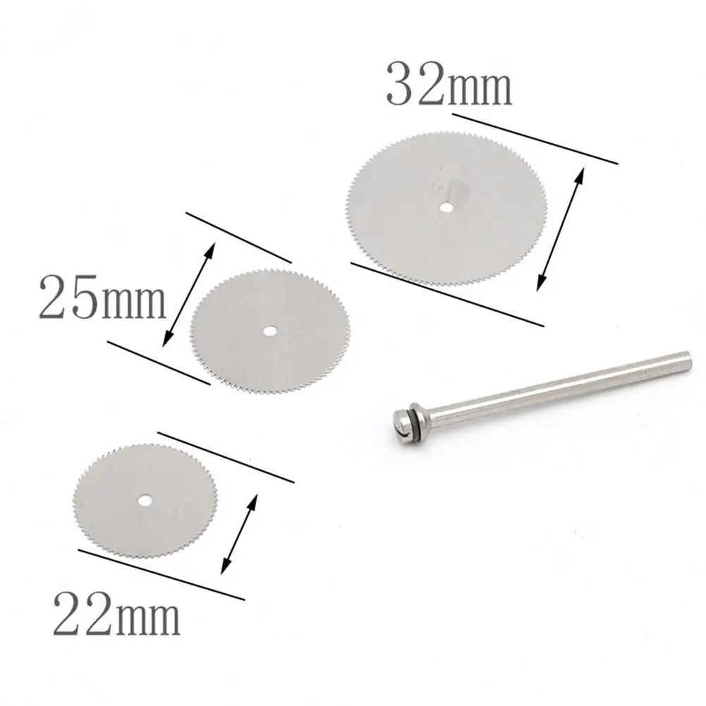 

10pcs Stainless Steel Saw Blades Circular Woodworking Plastic Wood Thin Acrylic Cutting Disc with 2pcs Connecting Rods