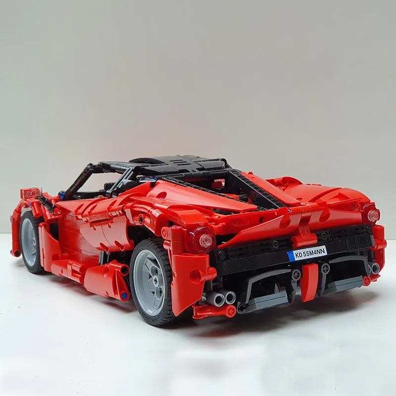 Новинка спортивный автомобиль Moc 29075 Laferrari подходит для LeGINGlys Technic город гоночные