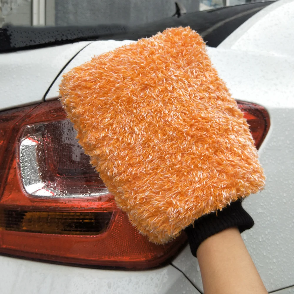 Мягкая перчатка максимальная варежка высокая плотность ткань для автомытья