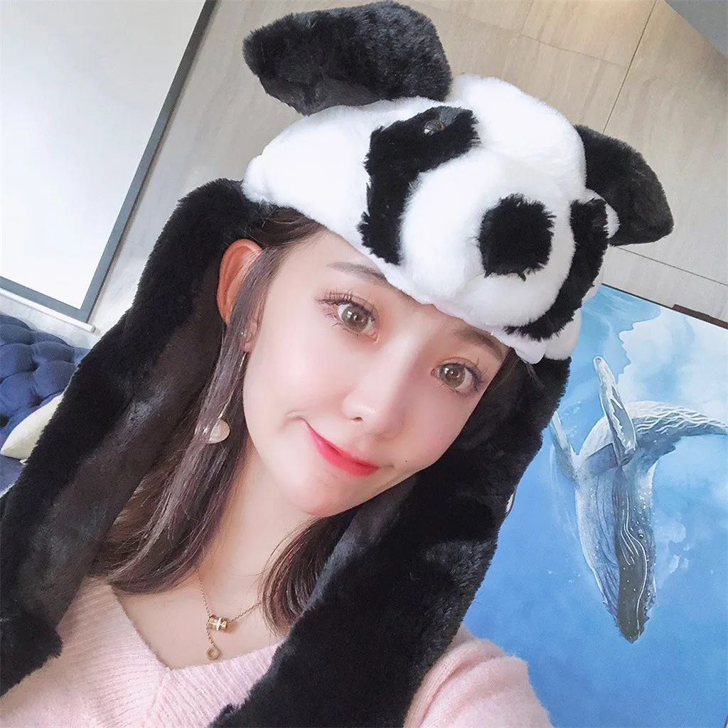 Детская шапка Banie Малыш Младенческая панда собака Новинка милый мужчины и