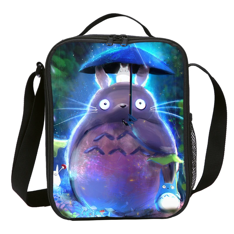 Малый мешок Обеда Дети Девочки Мальчики мультфильм аниме Tonari No Totoro 3D печать льда