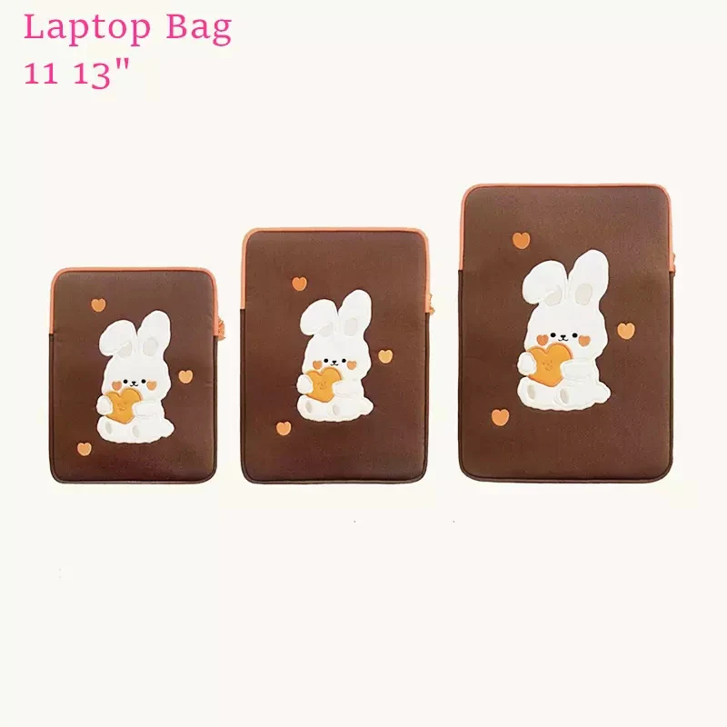 

Rabbit Laptop Bag for Ipad 9.7 10.2 11 Inch Girls Ipad Pro 2021 13 Inch Toast Ipad Liner Bag IPad Protective Cover Sleeve Case