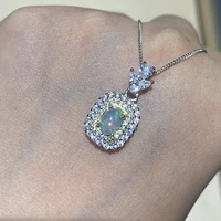 lovely 925 sterling silver ethiopian welo opal pendant necklace send girlfriend