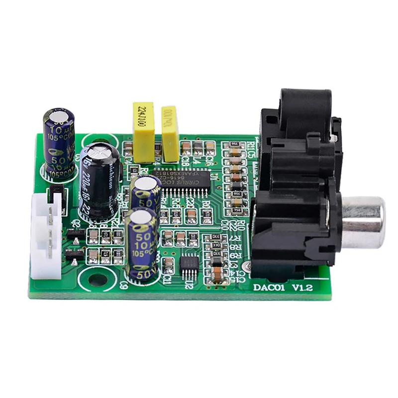 Горячий Dac цифровой декодер Cs8416 + Cs4344 Оптическое волокно коаксиальный сигнал вход