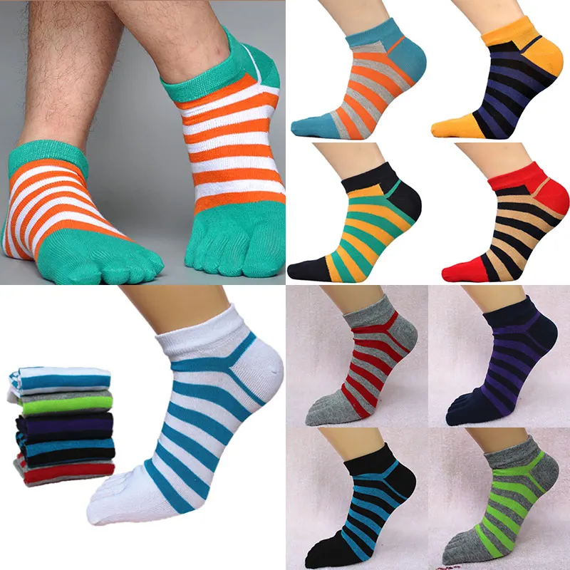 Носки мужские с пятью пальцами хлопковые низкие короткие носки повседневные