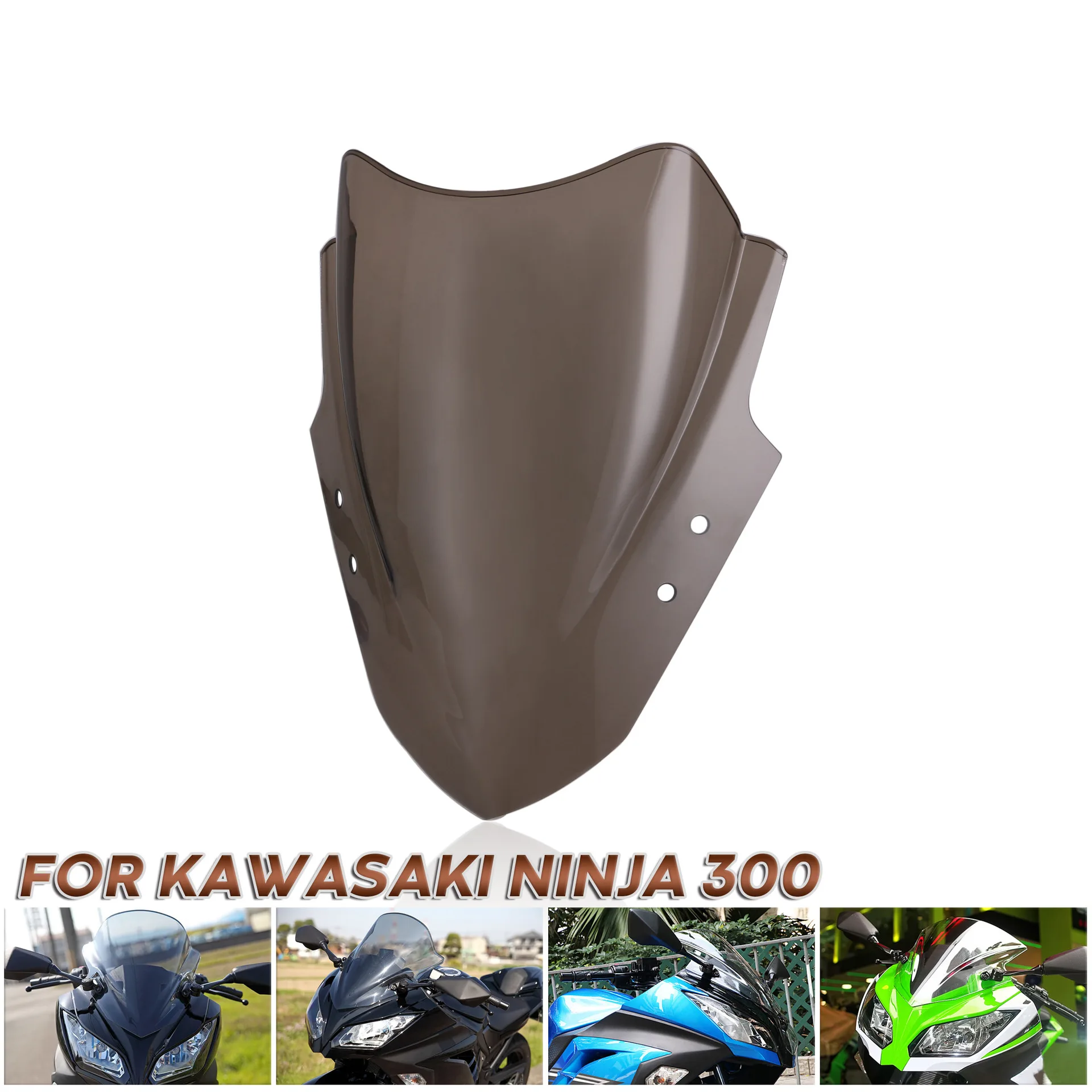 

Аксессуары для мотоциклов обтекатель для лобового стекла Панель выпрямителя двойная пузырьковая панель для Kawasaki Ninja ex300 ex300r 2013-2016