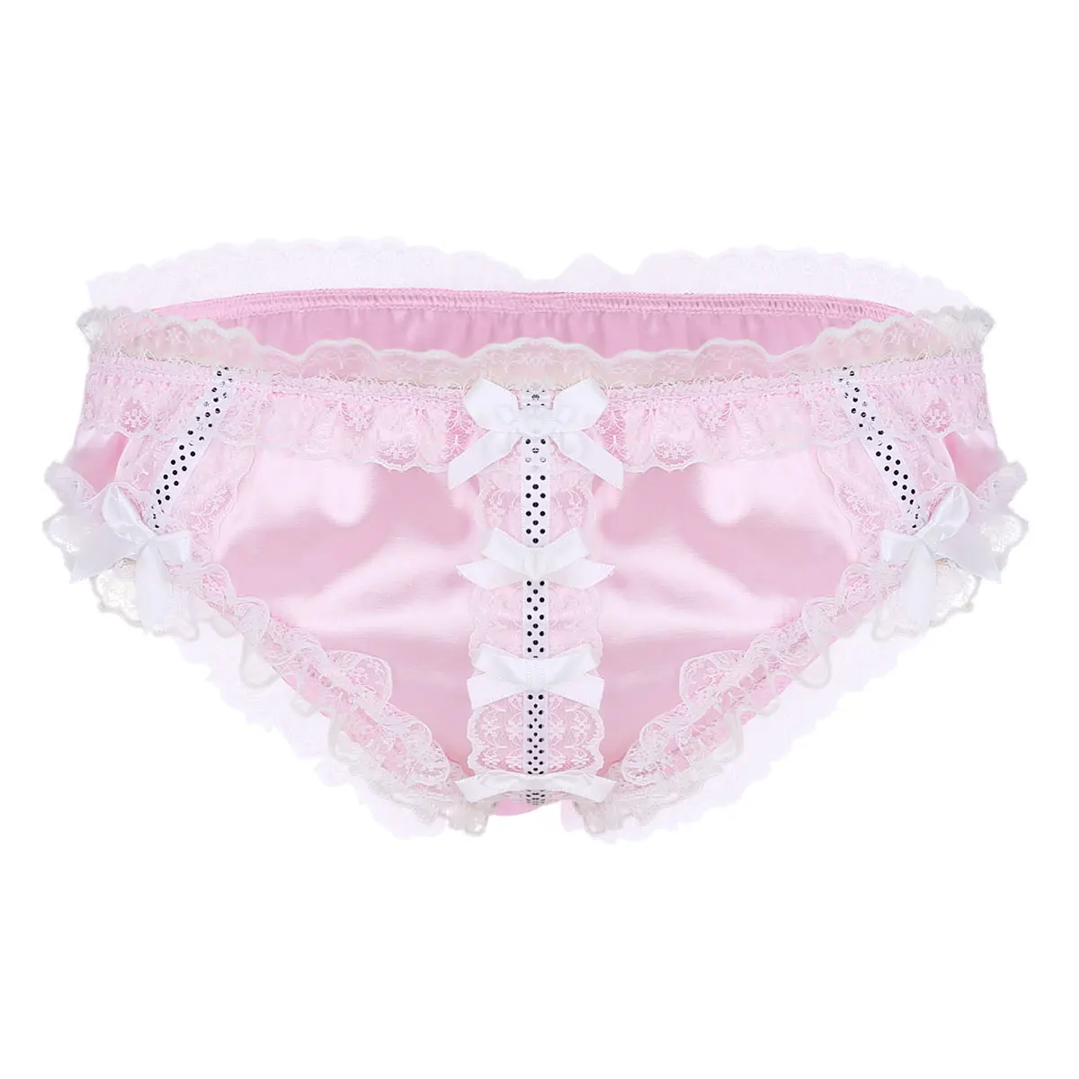 Для мужчин трусы с оборками и кружевом купальник-бикини цветочным принтом