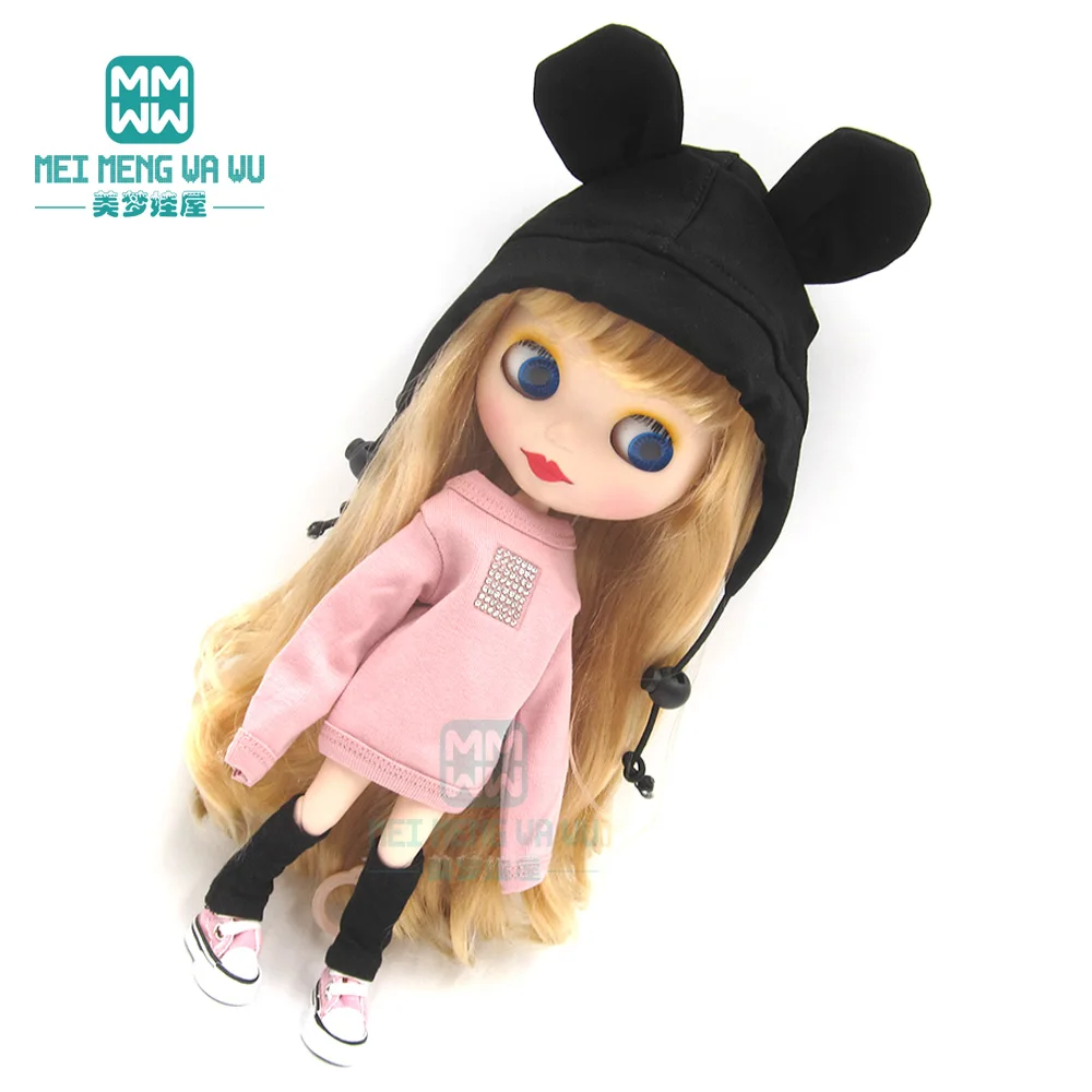 1 шт. Одежда для кукол Blyth Модные свитшоты бахилы кроссовки Azone 1/6 рождественский
