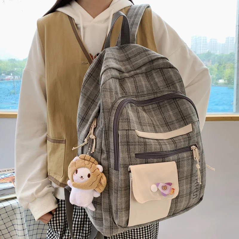 

Japanese school bag female Large capacity Junior and senior high school students Backpack 2020 New Small fresh style Travel bag