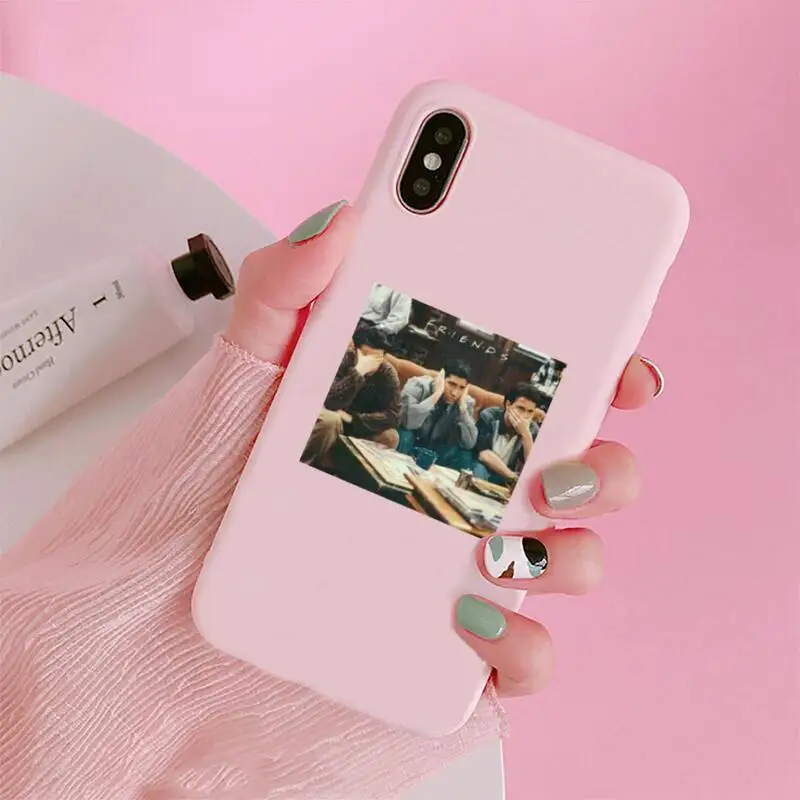 

friends tv show TV series Phone Cases Candy Color for iPhone 6 7 8 11 12 s mini pro X XS XR MAX Plus