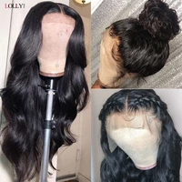 body wave wig 250density 13x4 malaysian transparent lace front human hair wigs pre plucked lace closure wig for black women remy