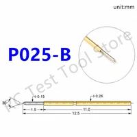 20100pcs p025 b new durable test pin test needle probe p025 b1 dia 0 26mm length 12 50mm safety ring holder spring detection